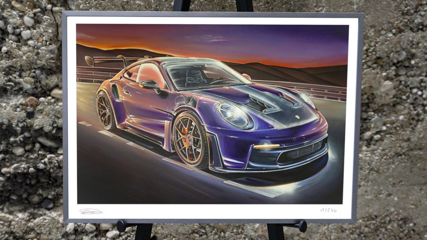Los Angeles Sunset #3 - Art Print of a Painting - Limited
