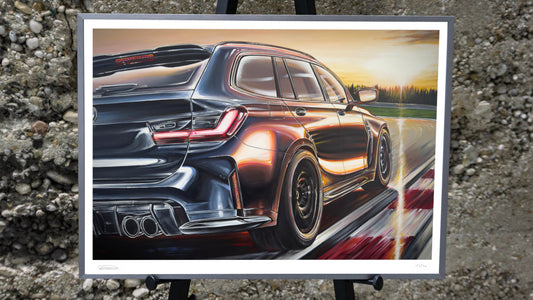 Touring on Track - Kunstdruck des Originals