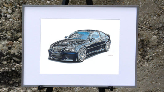 E46 - Kunstdruck einer Zeichnung