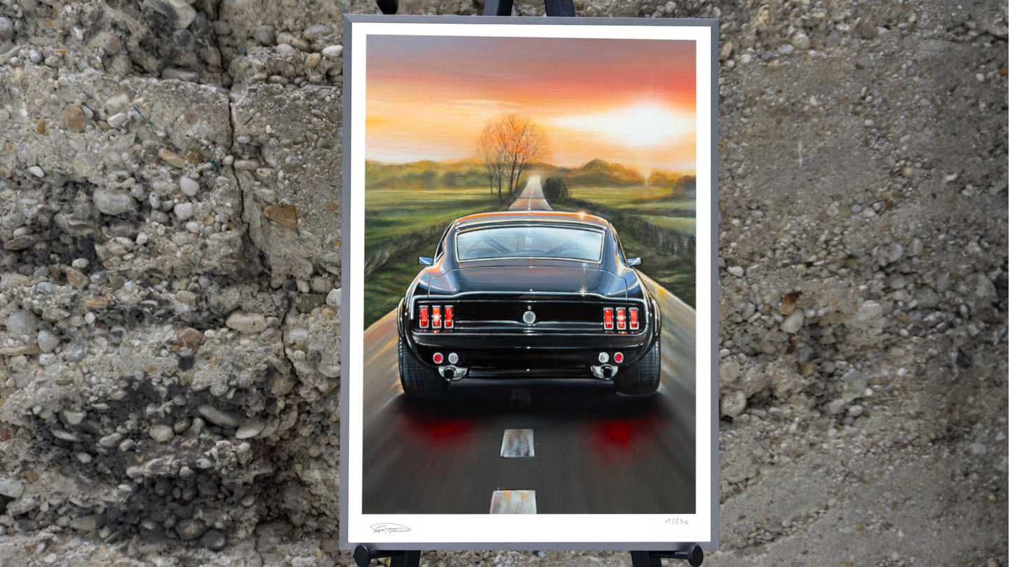 RS on Racetrack - Art Print of a Painting - Limited